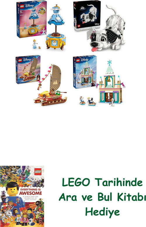 ® Disney Seti 236 (43266 + 43269 + 43270 + 43265) + Ara Ve Bul Kitabı Hediye
