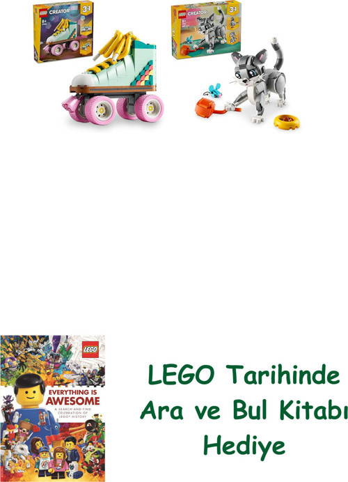 ® Creator Seti 52 (31148 + 31163) + Ara Ve Bul Kitabı Hediye