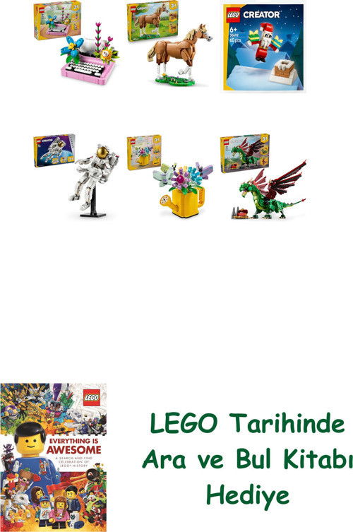 ® Creator Seti 474 (31169 + 31166 + 30692 + 31152 + 31149 + 31161) + Ara Ve Bul Kitabı Hediye