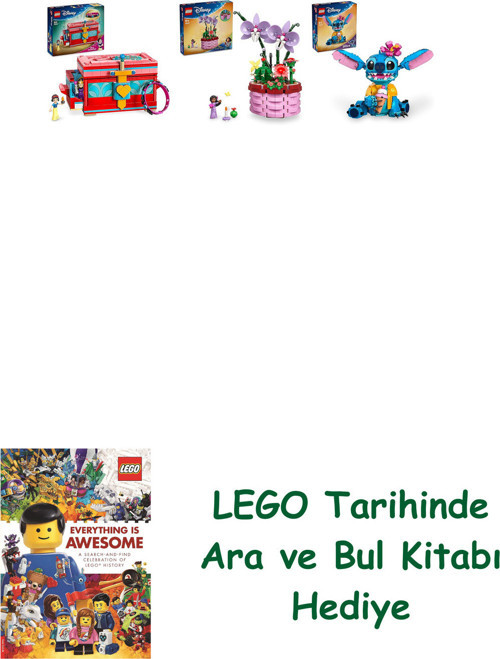 ® Disney Seti 118 (43276 + 43237 + 43249) + Ara Ve Bul Kitabı Hediye