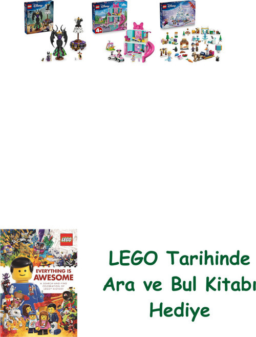 ® Disney Seti 115 (43262 + 43274 + 43273) + Ara Ve Bul Kitabı Hediye