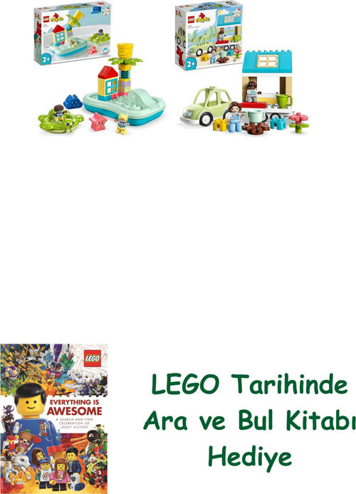 ® Duplo Seti 174 (10989 + 10986) + Ara Ve Bul Kitabı Hediye