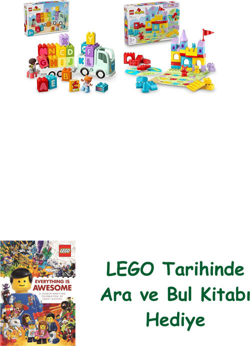 ® Duplo Seti 177 (10421 + 10450) + Ara Ve Bul Kitabı Hediye