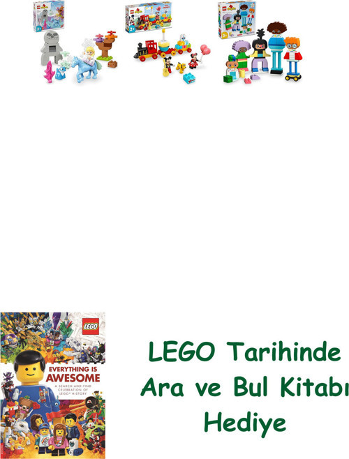 ® Duplo Seti 214 (10418 + 10941 + 10423) + Ara Ve Bul Kitabı Hediye