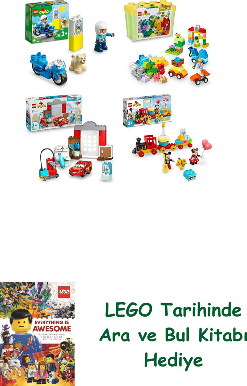 ® Duplo Seti 439 (10967 + 10439 + 10456 + 10941) + Ara Ve Bul Kitabı Hediye