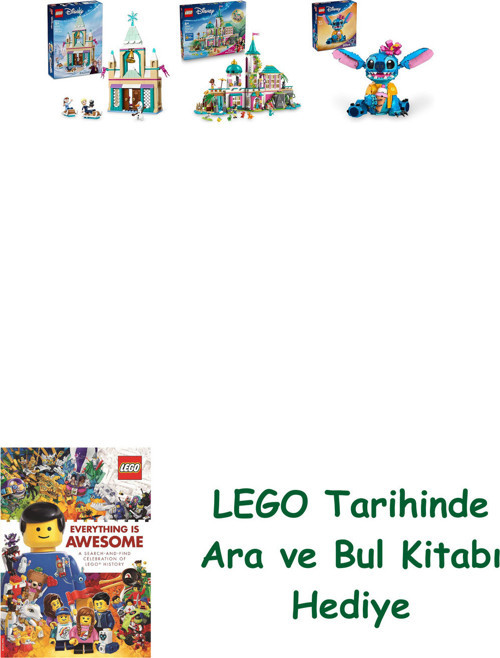 ® Disney Seti 186 (43265 + 43267 + 43249) + Ara Ve Bul Kitabı Hediye
