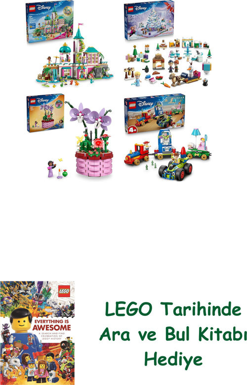 ® Disney Seti 203 (43267 + 43273 + 43237 + 43264) + Ara Ve Bul Kitabı Hediye