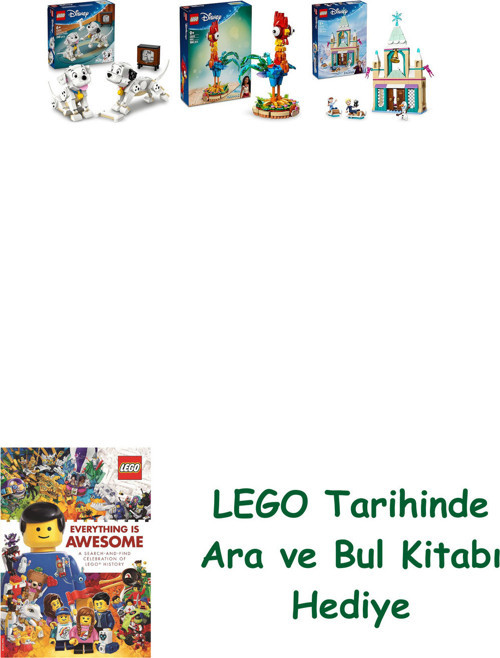 ® Disney Seti 106 (43271 + 43272 + 43265) + Ara Ve Bul Kitabı Hediye