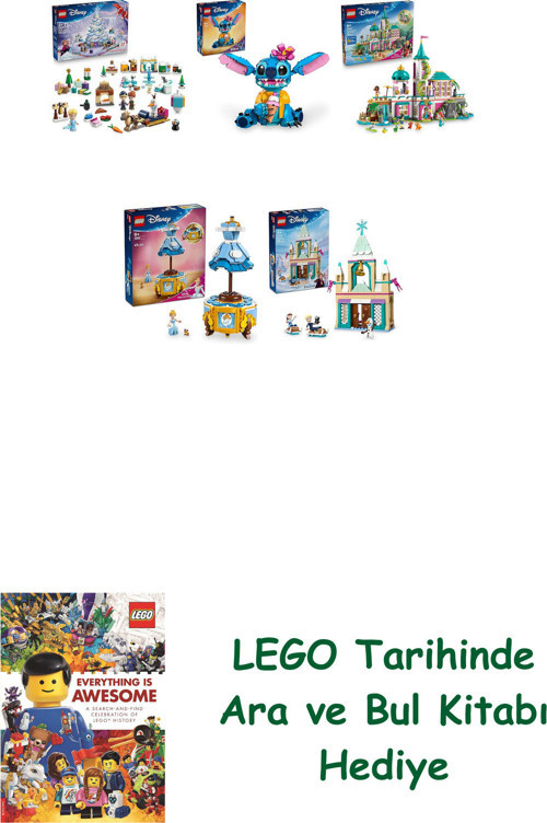 ® Disney Seti 364 (43273 + 43249 + 43267 + 43266 + 43265) + Ara Ve Bul Kitabı Hediye