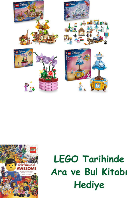 ® Disney Seti 264 (43258 + 43273 + 43237 + 43266) + Ara Ve Bul Kitabı Hediye