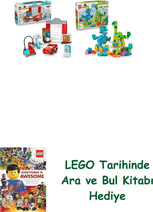 ® Duplo Seti 32 (10456 + 10451) + Ara Ve Bul Kitabı Hediye
