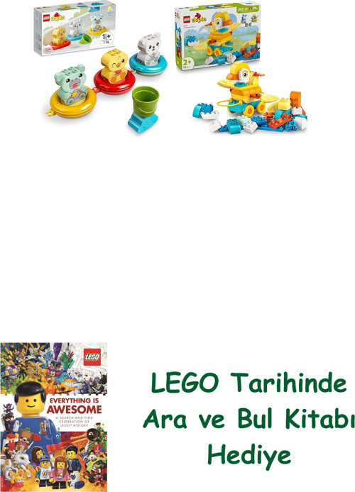 ® Duplo Seti 49 (10965 + 10448) + Ara Ve Bul Kitabı Hediye