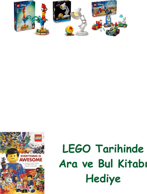 ® Disney Seti 176 (43272 + 21357 + 43264) + Ara Ve Bul Kitabı Hediye