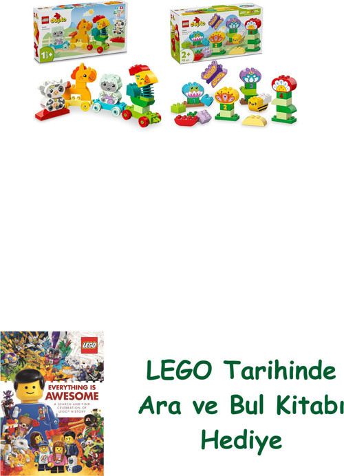® Duplo Seti 106 (10412 + 10444) + Ara Ve Bul Kitabı Hediye