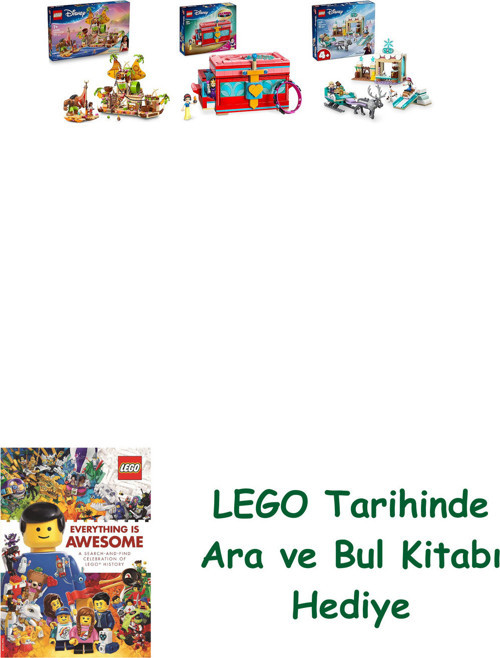 ® Disney Seti 141 (43258 + 43276 + 43256) + Ara Ve Bul Kitabı Hediye