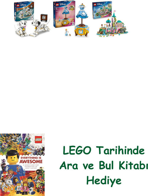 ® Disney Seti 145 (43271 + 43266 + 43267) + Ara Ve Bul Kitabı Hediye