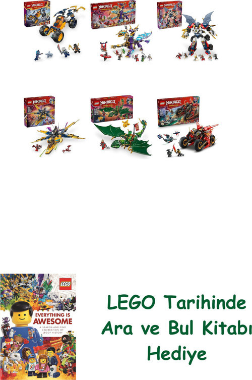 ® Ninjago Seti 408 (71811 + 71836 + 71834 + 71833 + 71829 + 71844)