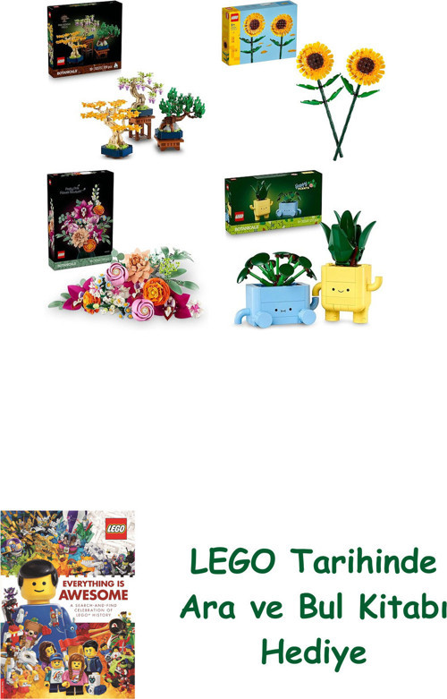 ® Botanicals Seti 298 (10373 + 40524 + 10342 + 10349) + Ara Ve Bul Kitabı Hediye