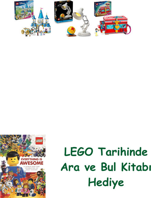 ® Disney Seti 155 (43275 + 21357 + 43276) + Ara Ve Bul Kitabı Hediye