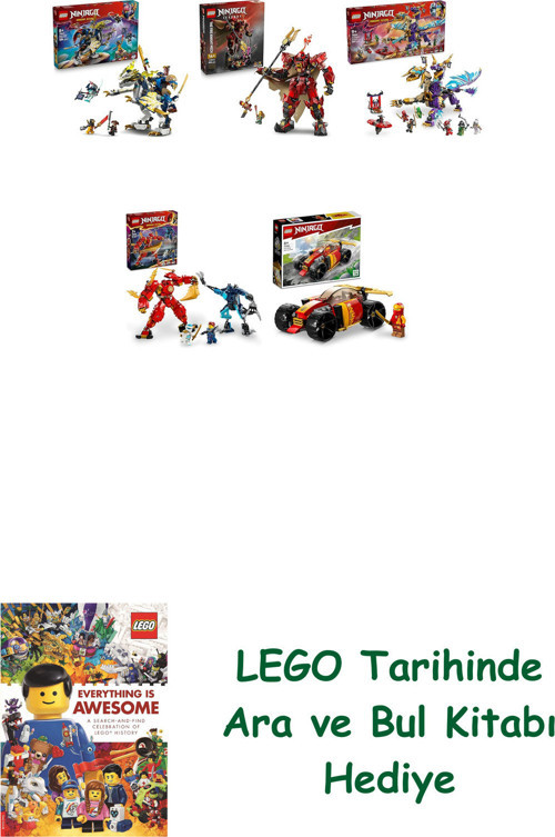 ® Ninjago Seti 367 (71843 + 71846 + 71836 + 71808 + 71780)