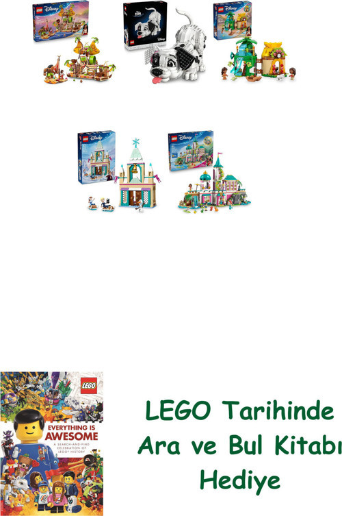 ® Disney Seti 366 (43258 + 43269 + 43260 + 43265 + 43267) + Ara Ve Bul Kitabı Hediye