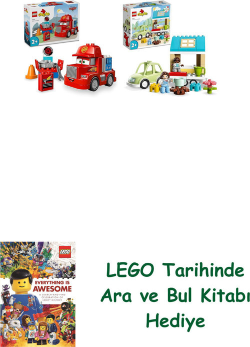 ® Duplo Seti 86 (10417 + 10986) + Ara Ve Bul Kitabı Hediye
