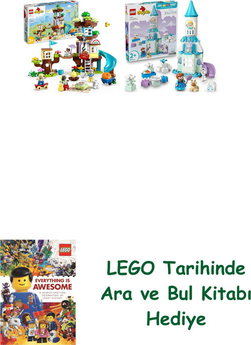 ® Duplo Seti 163 (10993 + 10455) + Ara Ve Bul Kitabı Hediye