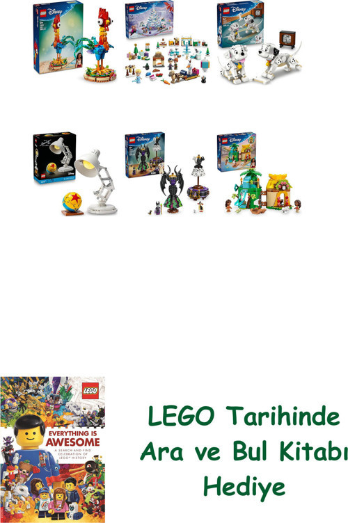 ® Disney Seti 469 (43272 + 43273 + 43271 + 21357 + 43262 + 43260) + Ara Ve Bul Kitabı Hediye