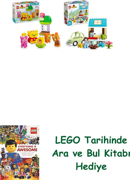 ® Duplo Seti 190 (10457 + 10986) + Ara Ve Bul Kitabı Hediye
