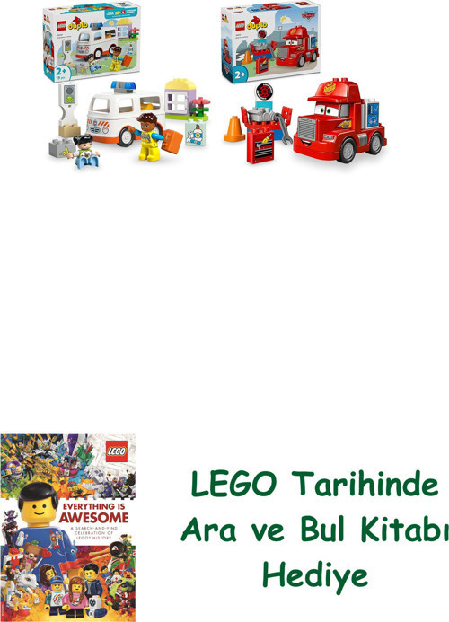 ® Duplo Seti 196 (10447 + 10417) + Ara Ve Bul Kitabı Hediye