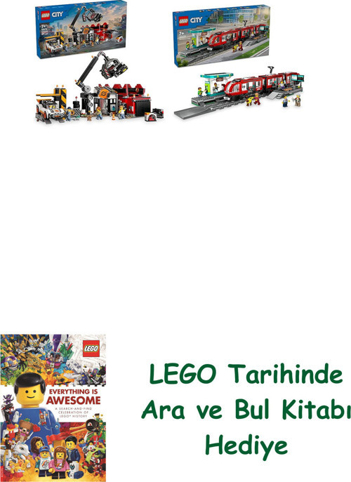 ® City Seti 77 (60472 + 60423) + Ara Ve Bul Kitabı Hediye + Ara Ve Bul Kitabı Hediye