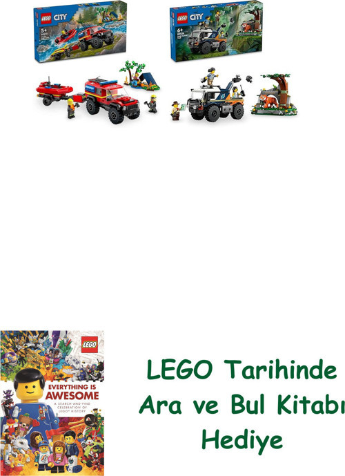 ® City Seti 99 (60412 + 60426) + Ara Ve Bul Kitabı Hediye + Ara Ve Bul Kitabı Hediye