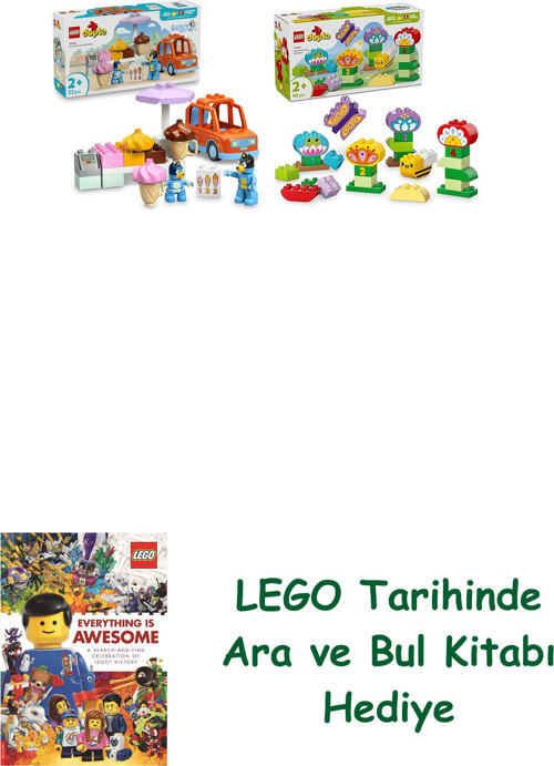 ® Duplo Seti 182 (10458 + 10444) + Ara Ve Bul Kitabı Hediye