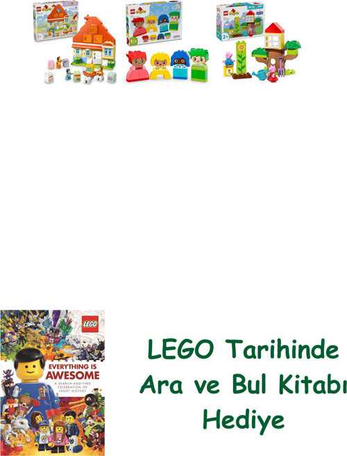 ® Duplo Seti 383 (10459 + 10415 + 10431) + Ara Ve Bul Kitabı Hediye