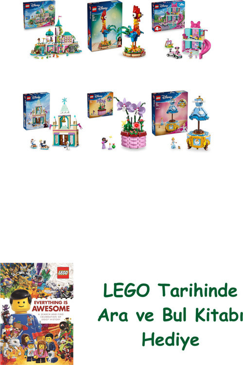 ® Disney Seti 442 (43267 + 43272 + 43274 + 43265 + 43237 + 43266) + Ara Ve Bul Kitabı Hediye