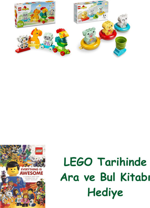 ® Duplo Seti 4 (10412 + 10965) + Ara Ve Bul Kitabı Hediye
