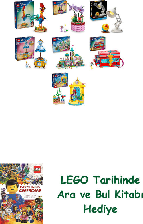 ® Disney Seti 503 (43272 + 43237 + 21357 + 43266 + 43267 + 43276 + 43235) + Ara Ve Bul Kitabı Hediye
