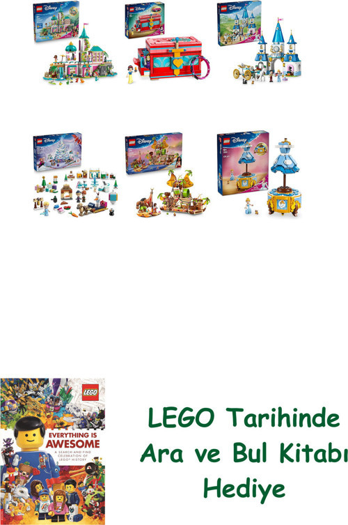® Disney Seti 478 (43267 + 43276 + 43275 + 43273 + 43258 + 43266) + Ara Ve Bul Kitabı Hediye