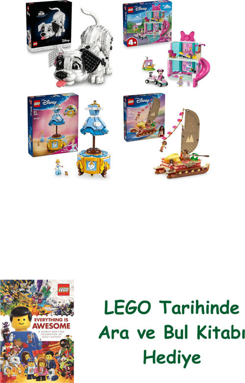 ® Disney Seti 234 (43269 + 43274 + 43266 + 43270) + Ara Ve Bul Kitabı Hediye