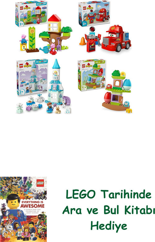 ® Duplo Seti 428 (10431 + 10417 + 10455 + 10440) + Ara Ve Bul Kitabı Hediye