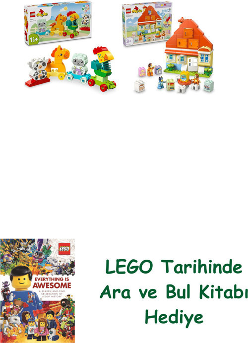 ® Duplo Seti 91 (10412 + 10459) + Ara Ve Bul Kitabı Hediye