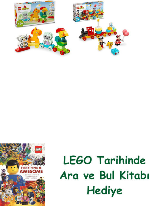® Duplo Seti 172 (10412 + 10941) + Ara Ve Bul Kitabı Hediye