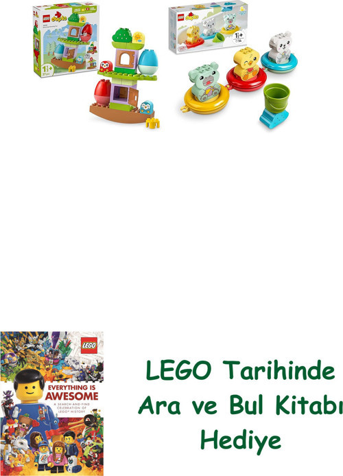 ® Duplo Seti 118 (10440 + 10965) + Ara Ve Bul Kitabı Hediye