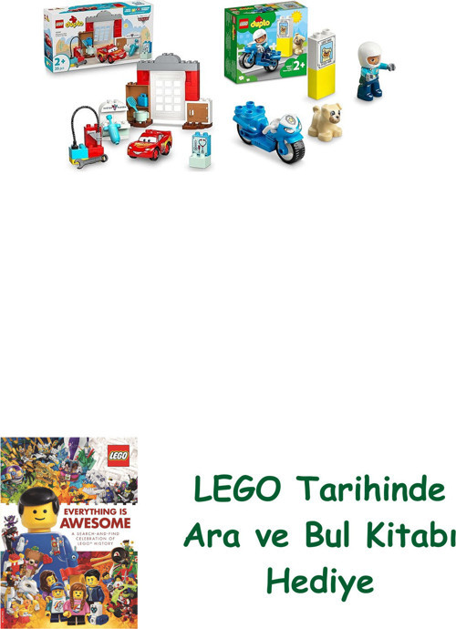 ® Duplo Seti 145 (10456 + 10967) + Ara Ve Bul Kitabı Hediye