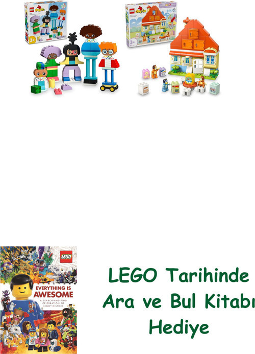 ® Duplo Seti 54 (10423 + 10459) + Ara Ve Bul Kitabı Hediye