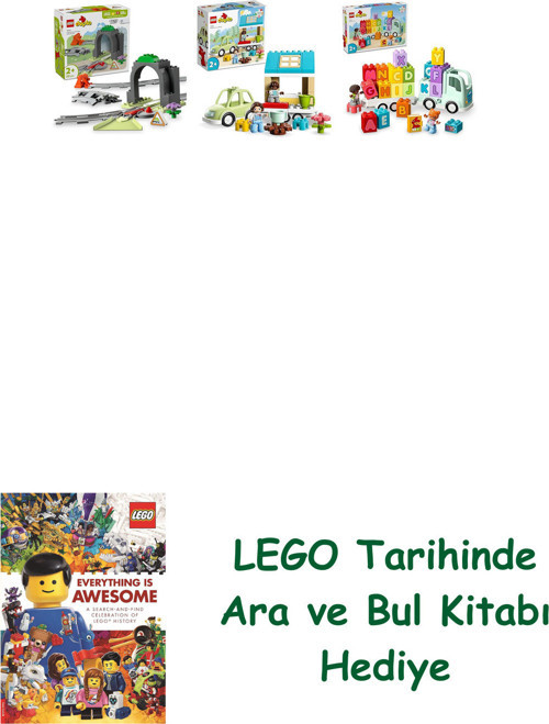 ® Duplo Seti 331 (10425 + 10986 + 10421) + Ara Ve Bul Kitabı Hediye