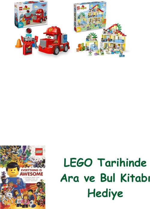 ® Duplo Seti 107 (10417 + 10994) + Ara Ve Bul Kitabı Hediye