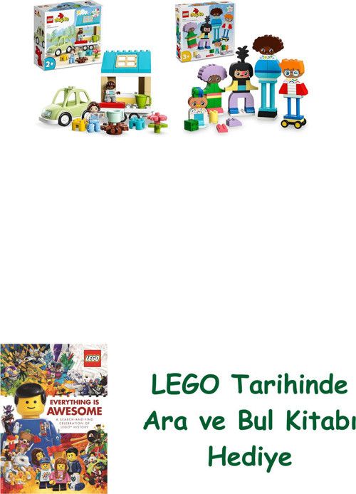® Duplo Seti 130 (10986 + 10423) + Ara Ve Bul Kitabı Hediye