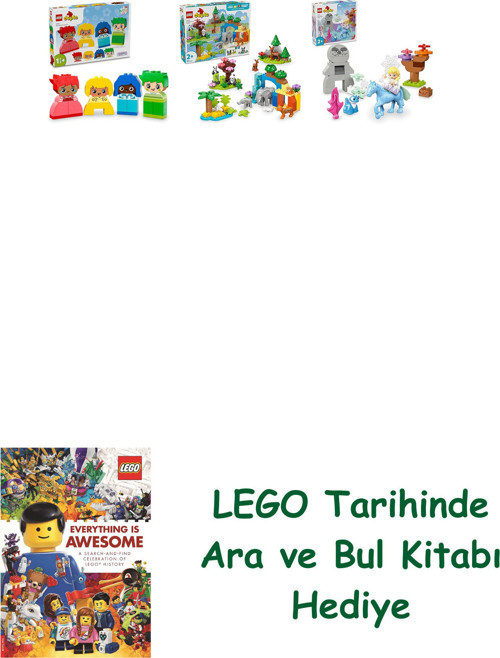 ® Duplo Seti 217 (10415 + 10446 + 10418) + Ara Ve Bul Kitabı Hediye
