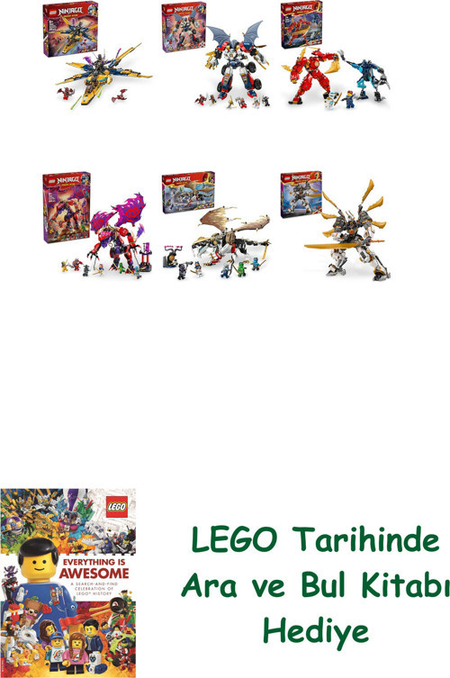 ® Ninjago Seti 500 (71833 + 71834 + 71808 + 71832 + 71809 + 71821)